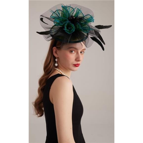 Women's Kentucky Derby Church Dress Hat 03-grass Green - Picture 5 of 7